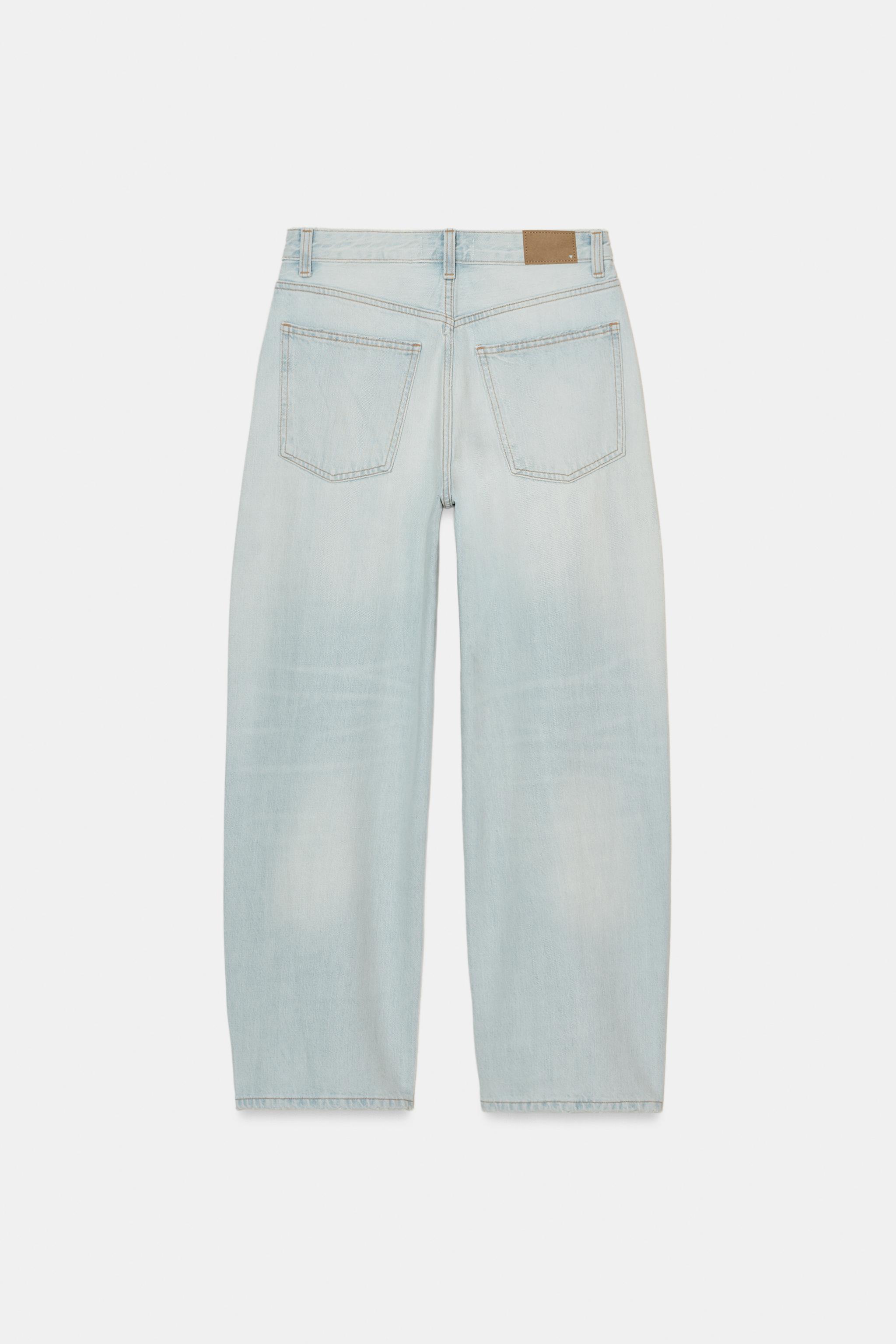 TRF MID-RISE BAGGY BALLOON JEANS